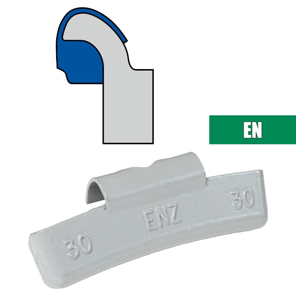 PESÉE CLIPPÉE STYLE "EN" EN PLOMB PLASTIFIÉ