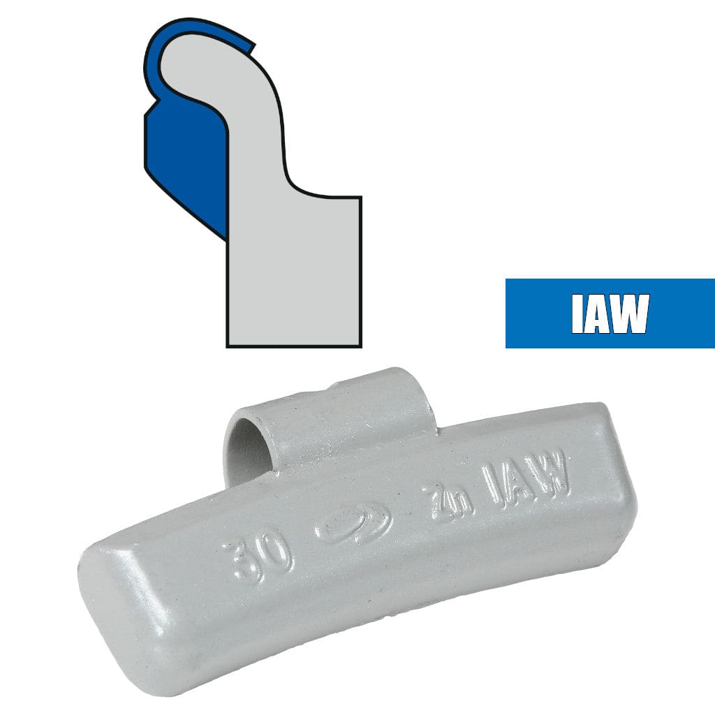 PESÉE CLIPPÉE STYLE "IAW" EN PLOMB PLASTIFIÉ