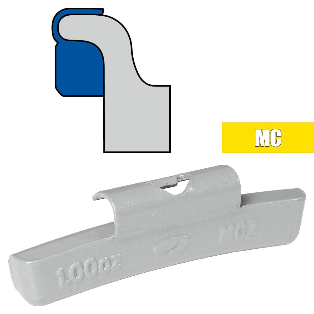 PESÉE CLIPPÉE STYLE "MC" EN PLOMB PLASTIFIÉ