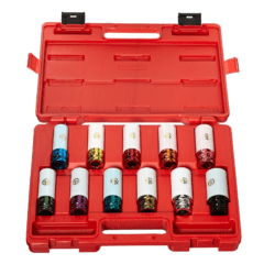 1/2"DR EXTRA THIN 11 PCS SAE & METRIC PROTECTOR SOCKET SET