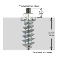 CRAMPONS A VIS POUR PNEUS 25MM