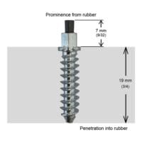 CRAMPONS A VIS POUR PNEUS 28MM