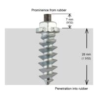 CRAMPONS A VIS POUR PNEUS 30MM