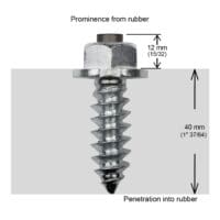 CRAMPONS A VIS POUR PNEUS 50MM