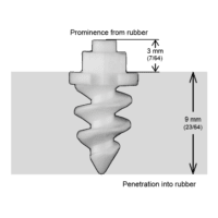 CRAMPONS CÉRAMIQUE A VIS POUR PNEUS 11MM