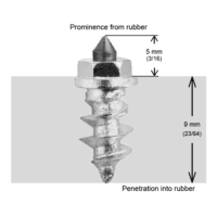CRAMPONS A VIS POUR PNEUS 11MM
