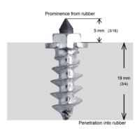 CRAMPONS A VIS POUR PNEUS 18MM